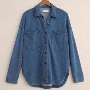 Z Supply All Day Knit Denim Shirt